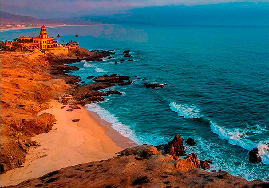 Hermosa Península de Baja California en Invierno